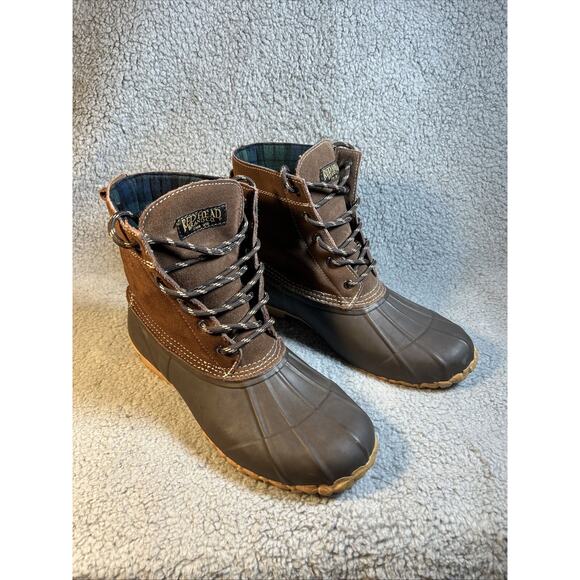 RedHead ASC II All-Season Classic II Boots Men 11M Brown Gray Lace-Up Waterproof - Picture 1 of 10